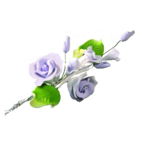 Tea Rose Spray - Purple